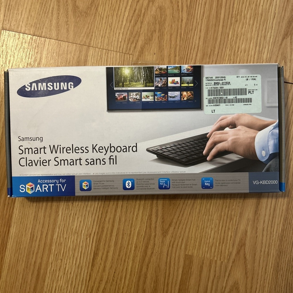 NEW Open Box Samsung Smart Wireless Keyboard VG-KBD2000 for Smart TV, Tested